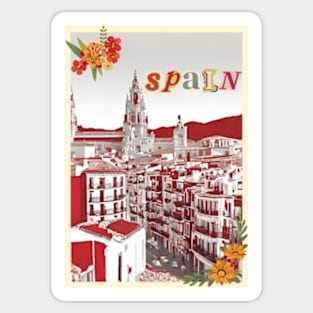 Spain vintage travel tourism 6 Sticker